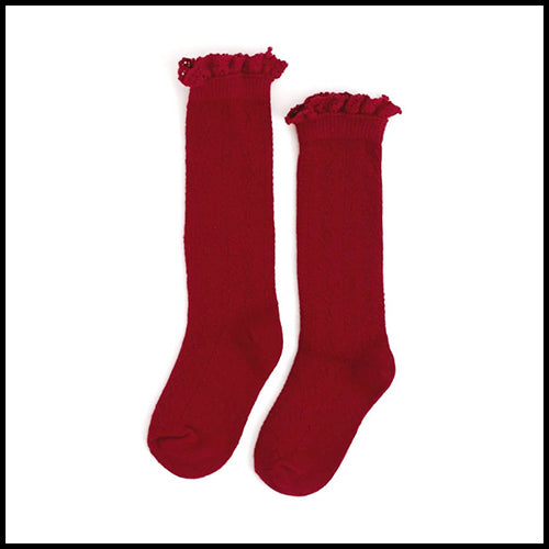 Little Stocking Chery Fancy Lace Knee High Sock