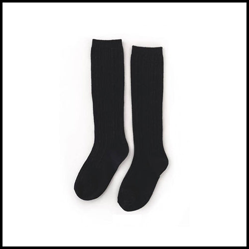 Little Stocking Black Knee High Socks - 7-10Y