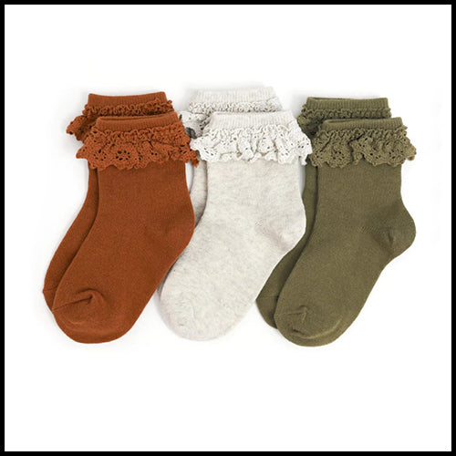 My Little Socking Roadtrip Lace 3pk 7-10Y