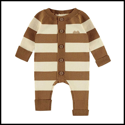 Souris Mini Striped 1pc Romper - 0-3mths