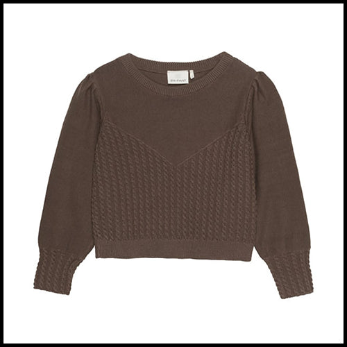 Cropped Cable Sweater 5T