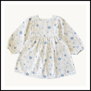 Eli&Nev Girls Blue Floral Dress  2-3 years