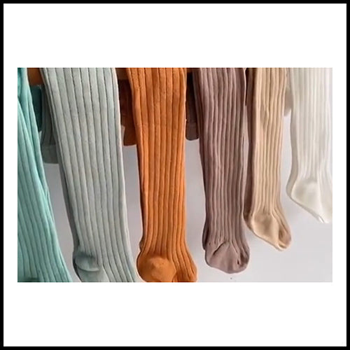 Childrens Ribbed Tights