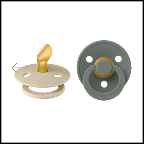 BIBS Original Pacifier 2pk Vanilla/Pine 0-6mth