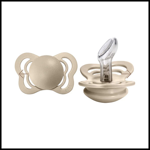 BIBS Pacifier COUTURE 2pk Vanilla 0-6mth