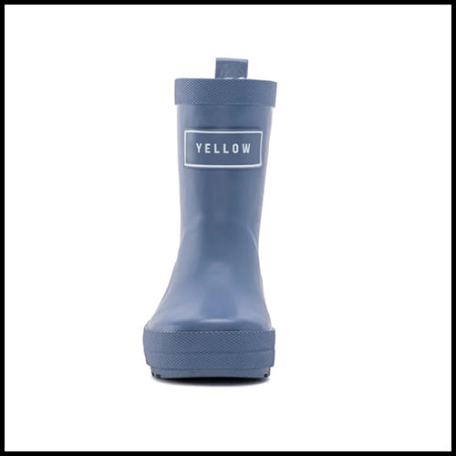 Rubber rain boots baby blue size 4 (littlekid)
