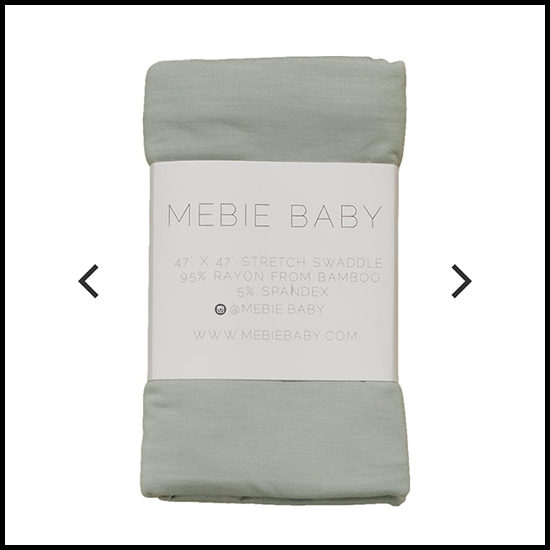 Mebie Baby Bamboo Stretch Swaddle -Sage