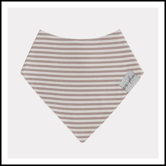 Pip& Phee Bamboo Bandana Bib | Coffee