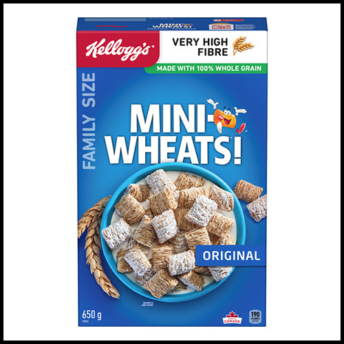 Kellogg's Original Mini-Wheats Cereal 650g