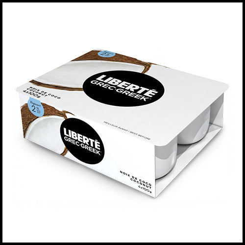 Liberte Coconut 2% Greek Yogurt 4 x 100g