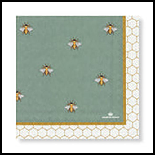 Manor Road The Hive Cocktail Napkins 20Pk