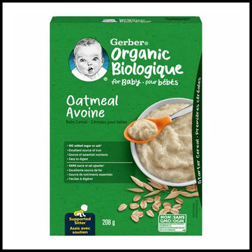 Gerber Organic Oat Baby Cereal 208g