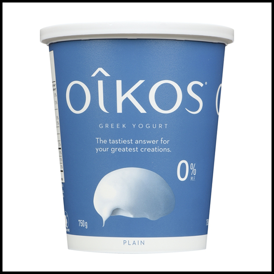 Oikos Greek Yogurt Plain 0% 750g