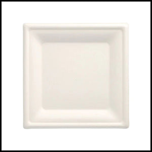 Papstar White Square Paper Plates 20x20cm 12pk