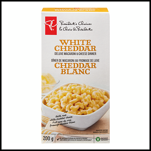 President's Choice White Cheddar Deluxe Macaroni & Cheese 200g