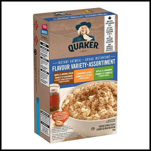 Quaker Instant Oatmeal Variety Pack 8 x 314g