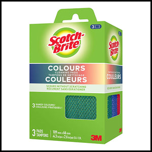 Scotch-Brite Dobie Colors All Purpose Sponge 3pk