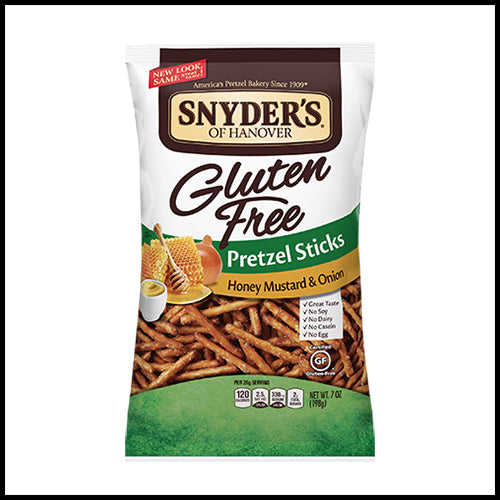 Snyder's Gluten Free Honey Mustard Pretzel Sticks 220g