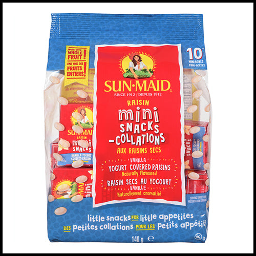 Sun-Maid Mini Packs Vanilla Yoghurt Raisins 140g