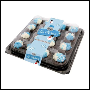 **LIMITED TIME** Two-Bite Brownies Winter Snowflake 16pk