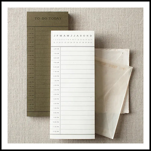 Utility House To Do Today Off White Notepad