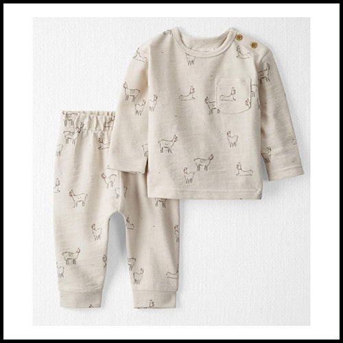 Baby 2 pcs Pant Set Lama Print