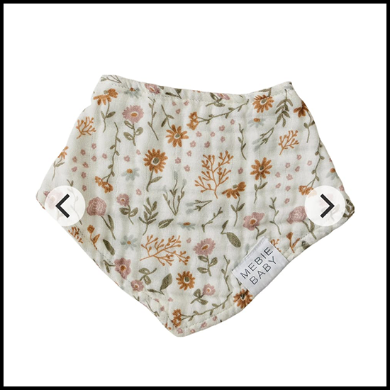 Mebie Baby Meadow Floral Bib