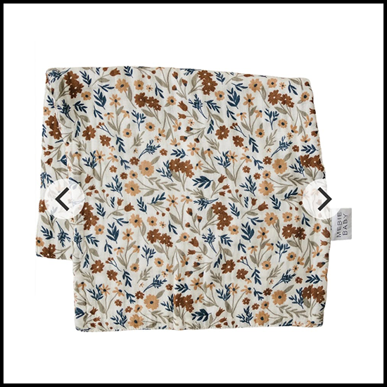 Mebie Baby Harvest Floral Muslin Burb Cloth