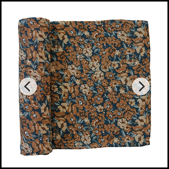 Mebie Baby Venetian Floral Muslin Swaddle Blanket