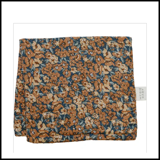 Mebie Baby Venetian Floral Muslin Burp Cloth