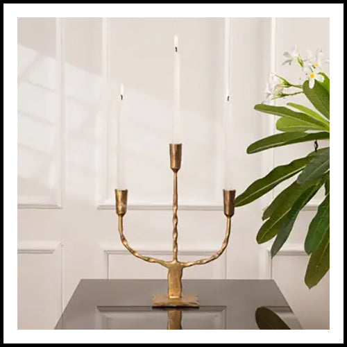 Inej Candle Holder Gold