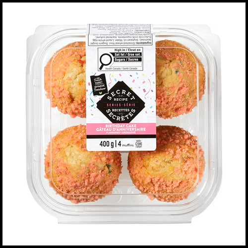 Your Fresh Market Muffins Birthday Cake 4pk