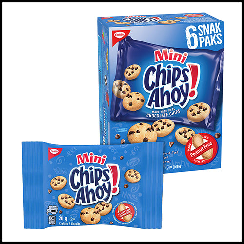 Christie Snak Pak Mini Chips Ahoy Cookies x 6pk