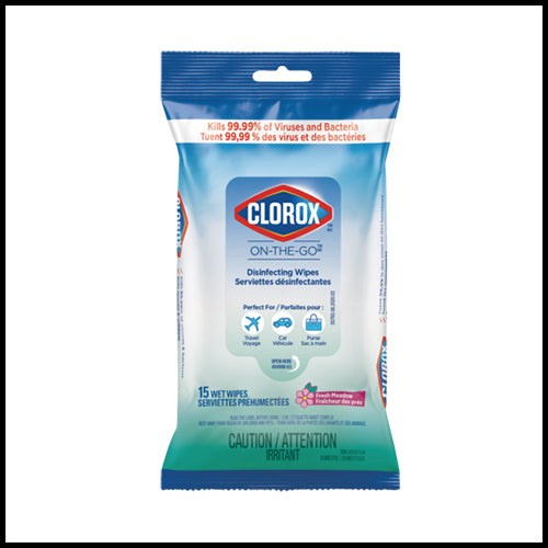 Clorox On-The-Go Disinfecting Wipes Fresh Meadow 15ct