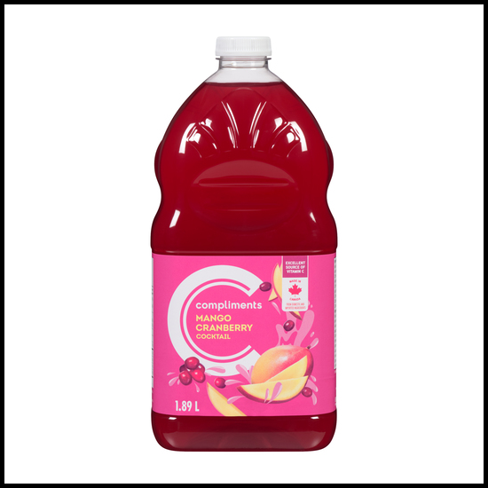Compliments Cranberry Mango Cocktail Juice 1.89L