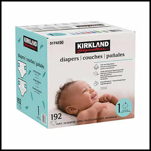 Kirkland Size 1 Diapers 192pk