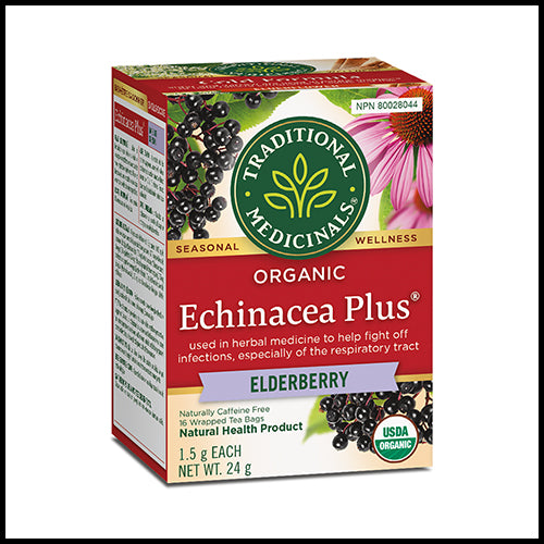 Traditional Medicinals Echinacea Plus Elderberry Tea 16ct