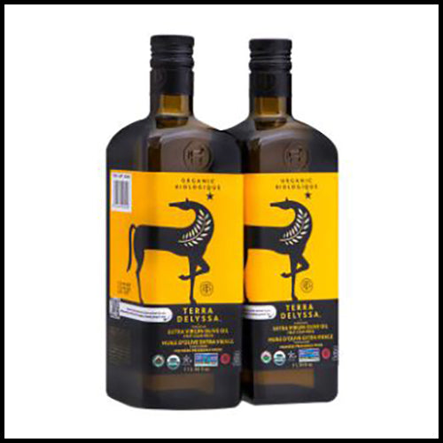 (COSTCO BULK) Terra Delyssa Organic Extra Virgin Olive Oil 2x 1L