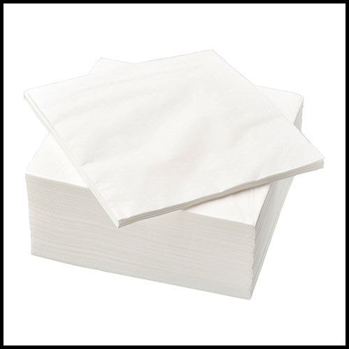 IKEA White Fantastik Dinner Napkins 100pk