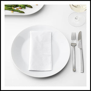 IKEA White Fantastik Dinner Napkins 100pk