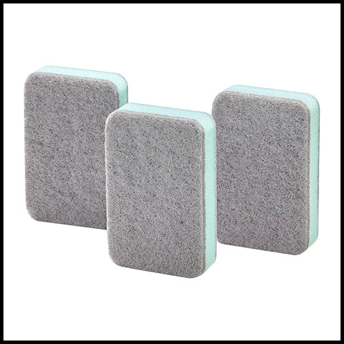 IKEA Svampig Grey/Green Kitchen Scrub Sponges 3pk