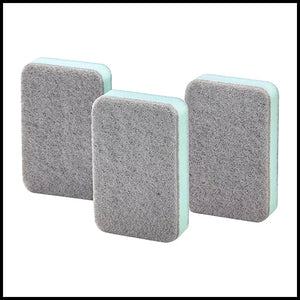 IKEA Svampig Grey/Green Kitchen Scrub Sponges 3pk