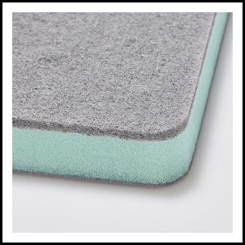 IKEA Svampig Grey/Green Kitchen Scrub Sponges 3pk