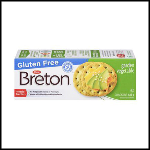 Dare Breton Garden Vegetable Gluten Free Crackers 135g