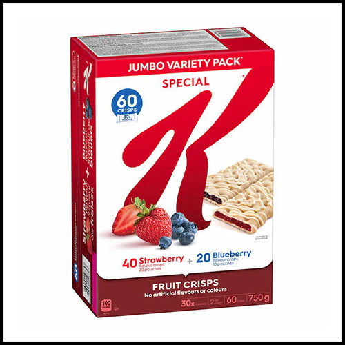 (COSTCO BULK) Kellogg's Special K Crisps 60pk 750g