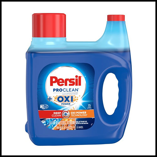 Persil ProClean Liquid Laundry Detergent Advanced Deep Clean Plus Oxi 4.43L