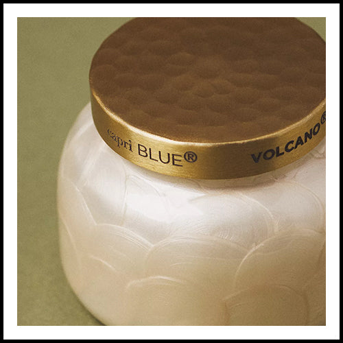 Anthropologie Capri Blue Volcano Capiz Jar Candle Medium