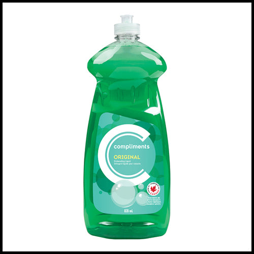 Compliments Original Green Dishwashing Liquid 828 mL