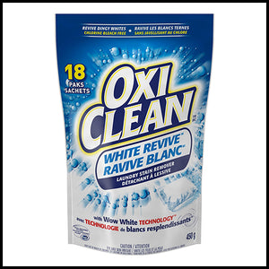 Oxi Clean White Revive Laundry Stain Remover Paks 18ct