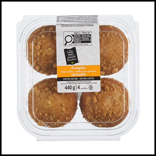 **LIMITED TIME** Your Fresh Market Muffins Pumpkin 4pk